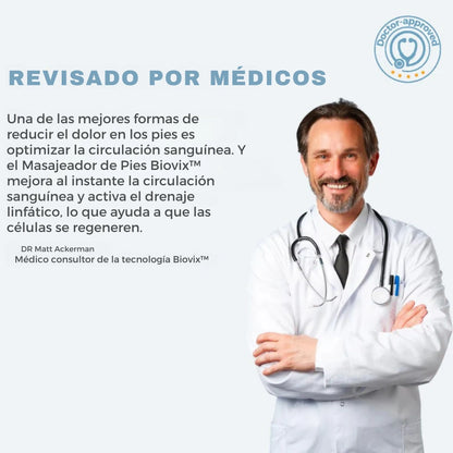 Masajeador de Pies Eléctrico BIOVIX® + Guia De Masaje de Pies.